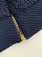 Louis Vuitton Embossed leather patch longsleeve fleece jacket - Image 4