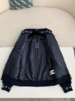 Louis Vuitton Embossed leather patch longsleeve fleece jacket - Image 2