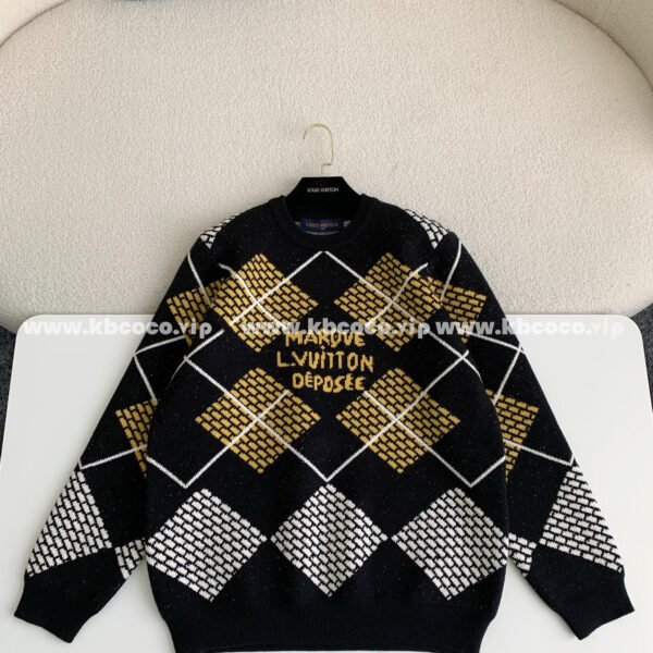 Louis Vuitton ss25 Pre-Spring collection,blended wool round-neck sweater