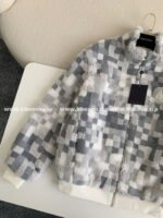 Louis Vuitton Ski Series FW24 CheckerboardColor-Block Fleece Jacket - Image 9