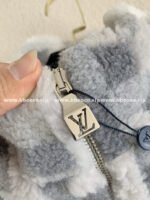 Louis Vuitton Ski Series FW24 CheckerboardColor-Block Fleece Jacket - Image 5