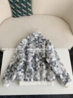 Louis Vuitton Ski Series FW24 CheckerboardColor-Block Fleece Jacket - Image 3