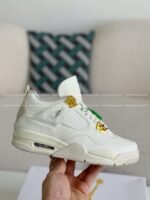 Jordan Air jordan 4 retro kawssuede lightweight wear-resistant non-slip mid-top - Image 9