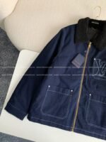 Louis Vuitton Ss25 Zippered open-and-closed spliced turn-down collar jacket - Image 15