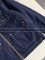 Louis Vuitton Ss25 Zippered open-and-closed spliced turn-down collar jacket - Image 13