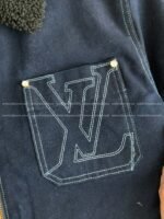 Louis Vuitton Ss25 Zippered open-and-closed spliced turn-down collar jacket - Image 12