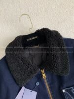 Louis Vuitton Ss25 Zippered open-and-closed spliced turn-down collar jacket - Image 9