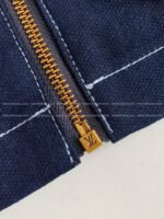 Louis Vuitton Ss25 Zippered open-and-closed spliced turn-down collar jacket - Image 8