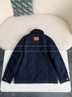 Louis Vuitton Ss25 Zippered open-and-closed spliced turn-down collar jacket - Image 3