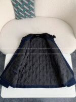 Louis Vuitton Ss25 Zippered open-and-closed spliced turn-down collar jacket - Image 2
