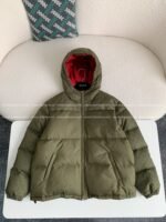 Gucci Hooded patterned down jacket
