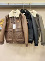 Moncler 2024 new 100% imported leather coat - Image 10