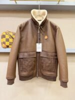 Moncler 2024 new 100% imported leather coat - Image 4