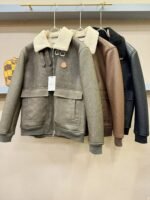 Moncler 2024 new 100% imported leather coat - Image 3