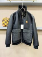 Moncler 2024 new 100% imported leather coat - Image 5
