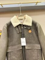Moncler 2024 new 100% imported leather coat - Image 9