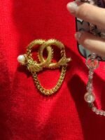 Chanel Year of the Dragon VIC Vintage Brooch - Image 8