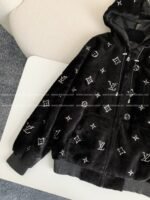 Louis Vuitton Ss25 Logo Embroidered WoolHooded Zipper jacket - Image 12