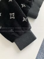 Louis Vuitton Ss25 Logo Embroidered WoolHooded Zipper jacket - Image 6