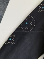 LV turquoise rivet denim jacket - Image 8