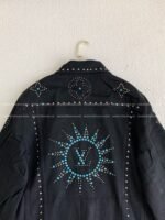 LV turquoise rivet denim jacket - Image 6