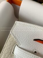 Hermes Limited Edition Birkin 25cm purehandmade beeswax thread sewn matteAmerican crocodile leather togo calfskin - Image 24