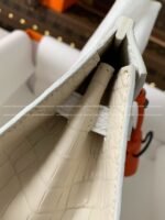 Hermes Limited Edition Birkin 25cm purehandmade beeswax thread sewn matteAmerican crocodile leather togo calfskin - Image 18