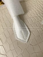 Hermes Limited Edition Birkin 25cm purehandmade beeswax thread sewn matteAmerican crocodile leather togo calfskin - Image 15