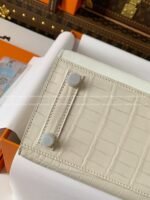 Hermes Limited Edition Birkin 25cm purehandmade beeswax thread sewn matteAmerican crocodile leather togo calfskin - Image 13