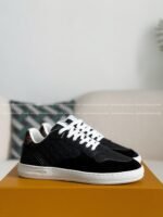 Louis Vuitton Leather dark concave printedboard shoes