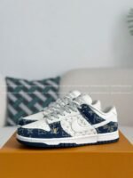 Louis Vuitton x Nike Dunk Cowboy low-topplank shoes - Image 2