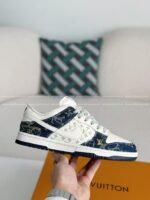 Louis Vuitton x Nike Dunk Cowboy low-topplank shoes - Image 6