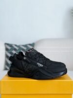 FENDl leather casual low-top shoes