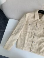 Louis Vuitton Full-print cotton jacquardcollarless jacket - Image 5