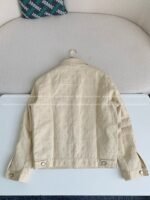 Louis Vuitton Full-print cotton jacquardcollarless jacket - Image 3