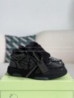 OFF-WHITE LEATHER SNEAKERS