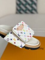 LOUIS VUITTON x MURAKAMI Leather Flip Flops - Image 7