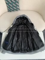 Louis Vuitton Skiing Series FW24 Black AndWhite Check Hooded Fleece Jacket - Image 2