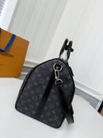 New Louis Vuitton KEEPALL BANDOULIÈRE50 black check travel bag N14202 - Image 11