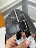 New Louis Vuitton KEEPALL BANDOULIÈRE50 black check travel bag N14202 - Image 8