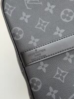 New Louis Vuitton KEEPALL BANDOULIÈRE50 black check travel bag N14202 - Image 7