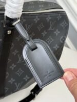 New Louis Vuitton KEEPALL BANDOULIÈRE50 black check travel bag N14202 - Image 6