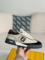 FENDl Leather Casual Plimsoll Shoes - Image 7