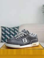 FENDl Leather Casual Plimsoll Shoes - Image 2