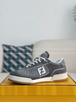 FENDl Leather Casual Plimsoll Shoes - Image 9