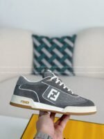 FENDl Leather Casual Plimsoll Shoes - Image 7