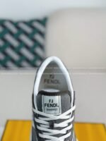 FENDl Leather Casual Plimsoll Shoes - Image 5