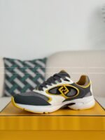 FENDl Leather Casual Low-Top Shoes - Image 9