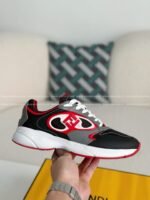 FENDl Leather Casual Low-Top Shoes - Image 7