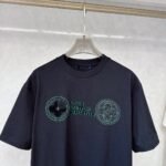 LV 2025 Spring/Summer new short-sleeved round neck T-shirt - Image 10